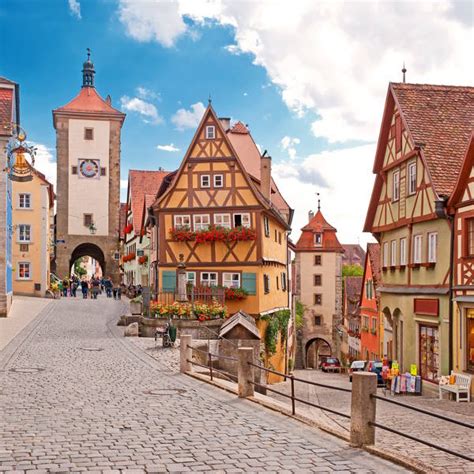 Fachwerk ház részlete a németországi Rothenburg ob der Tauberben