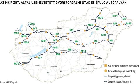Térkép az M200-as autóút tervezett nyomvonaláról