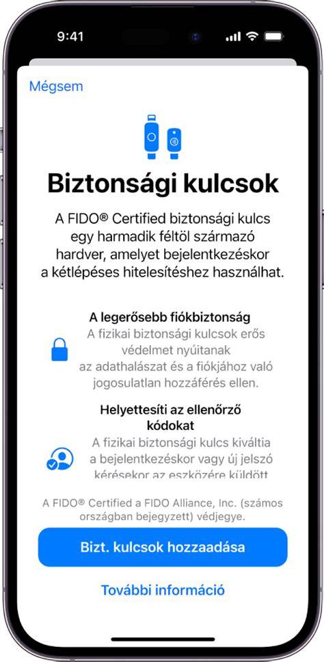 biztonsági bejelentkezés egységesítés