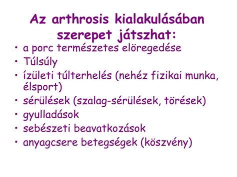 Ízületi kopás vizuális áttekintés