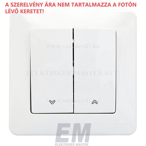 Modern fehér redőnykapcsoló