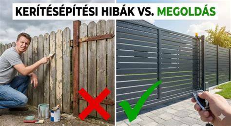kerítésépítés fénykép példák