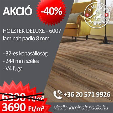 laminált padló csempehatás részlet