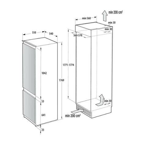 Gorenje hűtőszigetelés illeszkedés diagram