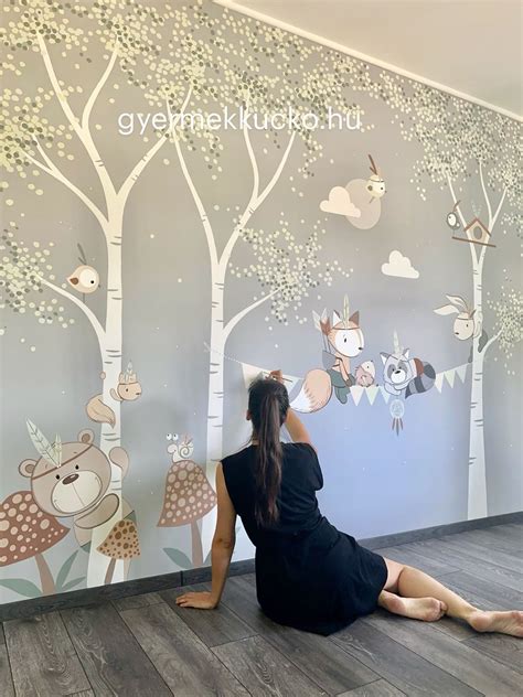 gyerekszoba falfestés santoro motívumok