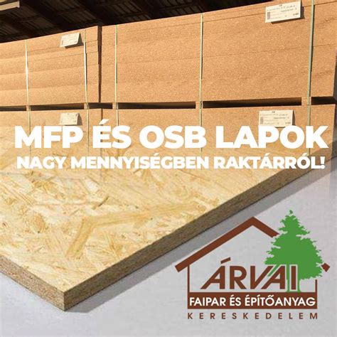 Különböző OSB típusok jelölései és felhasználási területei