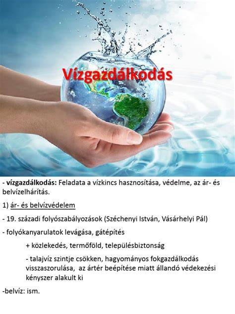 Közműhálózat és vízgazdálkodás ábrája