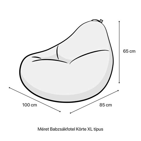 Babzsákfotel szabásminta