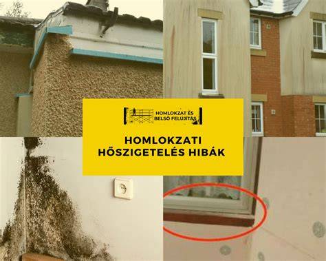 homlokzati hőszigetelés és légrés részlete