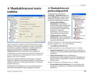 munkaterület és eszköz elrendezés diagram