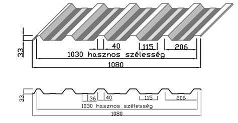 trapézlemez profilmagasság
