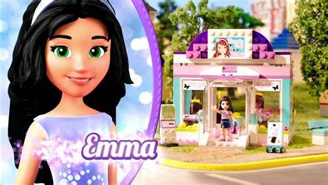 LEGO Friends Emma varrógép részletek illusztráció