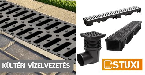 kültéri lépcső vízelvezetés diagram