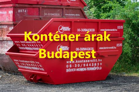 Sitt és építési hulladék konténerben