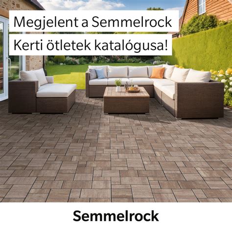 Különböző Semmelrock burkolóelemekből kialakított terasz