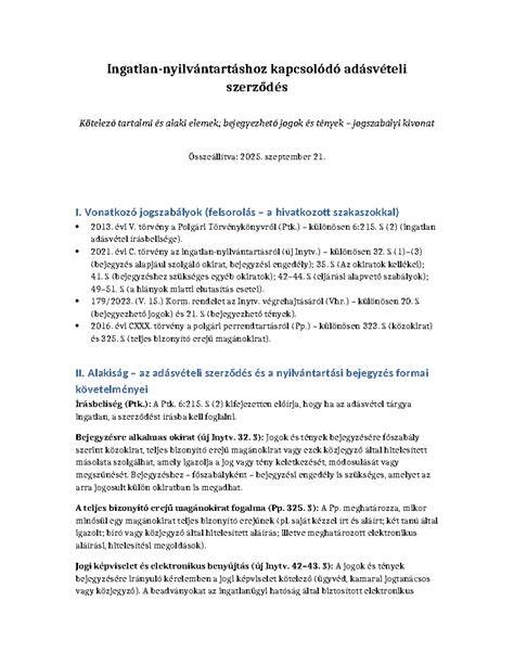 kivitelezési szerződés elemei és kötelező tartalmi elemek