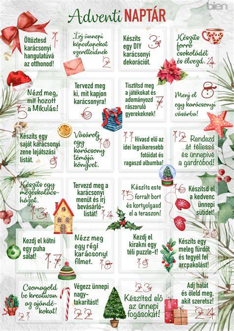 kéményformájú adventi naptár tálalása