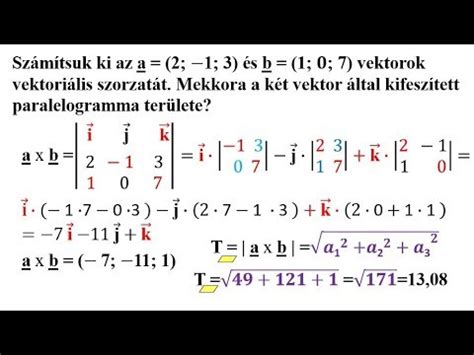Vektoriális szorzat irányának meghatározása