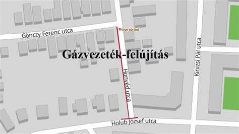 gázvezeték cseréje utca szintjén