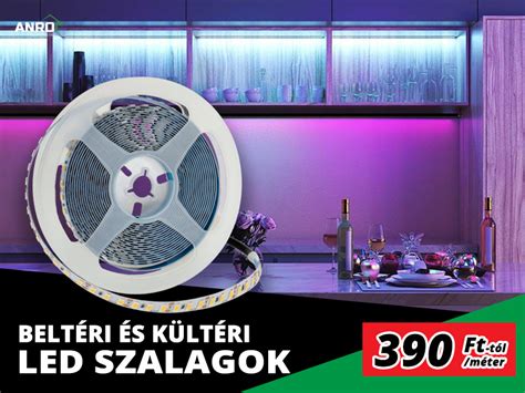 Különböző színű LED szalagok