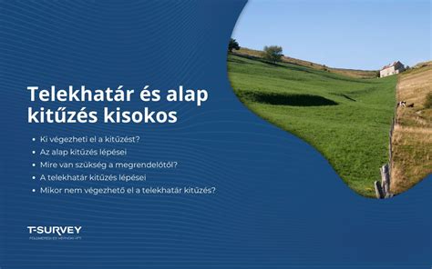 telekhatár és beépítés vázlata