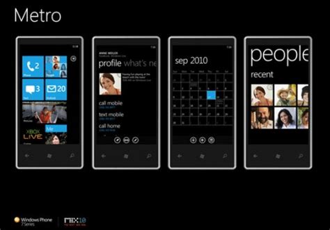 Windows Phone 7 Metro design principles