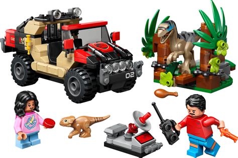 LEGO Jurassic World Raptor elől való menekülés terepjáró