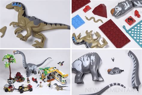 LEGO Jurassic World Raptor és Titanosaurus