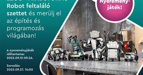 LEGO robotok és programozás vizuális ábrája